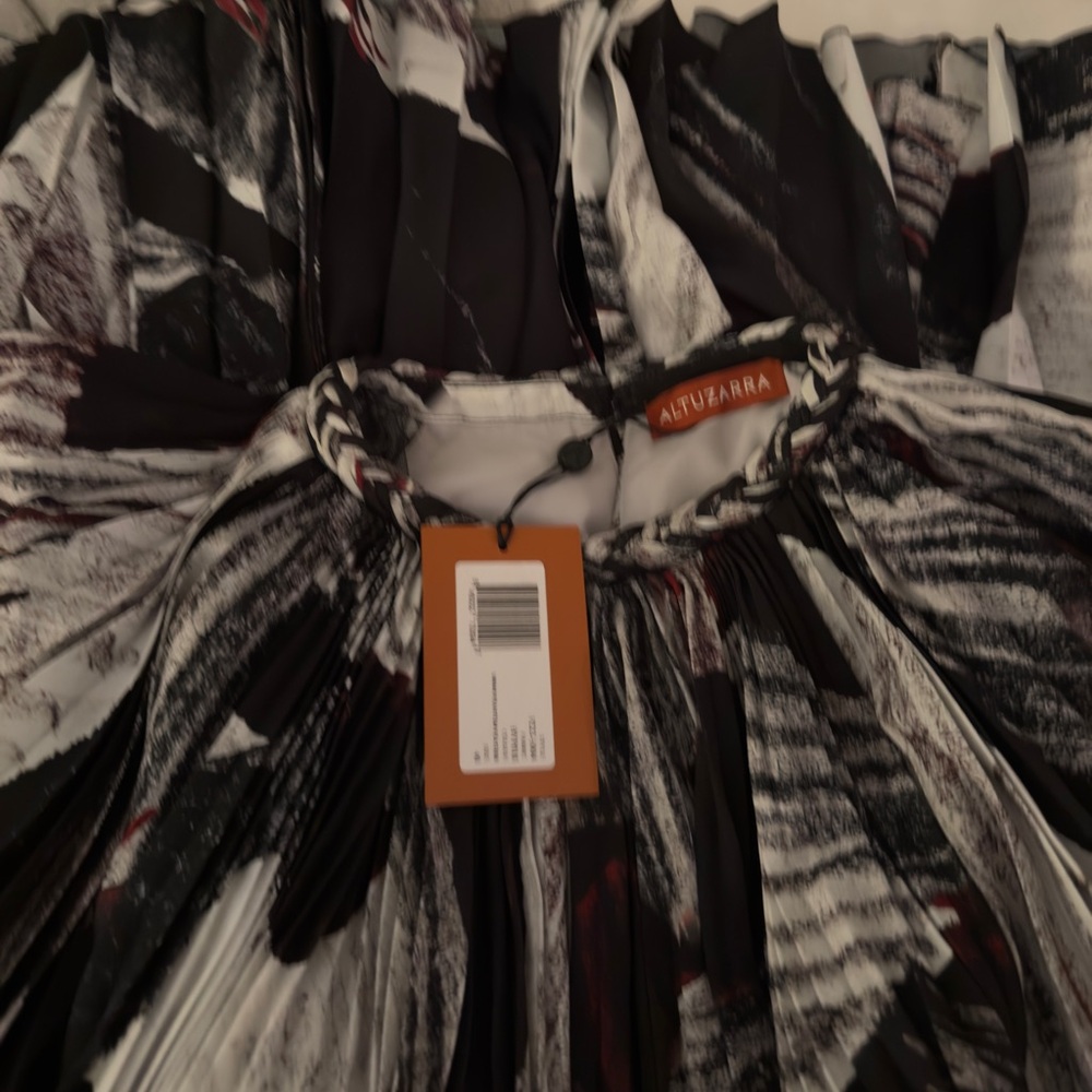 Altuzarra Caspia Abstract-pattern Print Black and White Maxi Dress - Picture 4 of 7